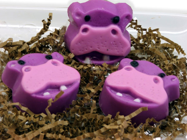 hippo soaps!-great for safari baby shower favors!