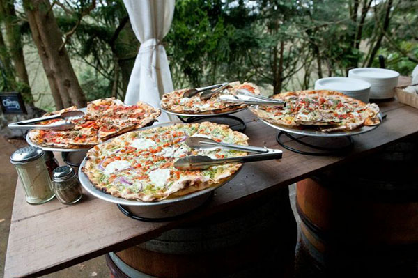 Awesome Pizza Display for a wedding!
