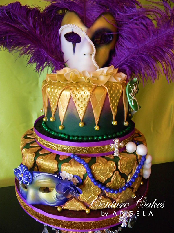 Fabulous Mardi Gras Cake