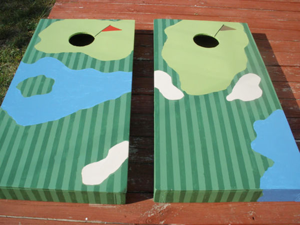 Golf Corn Hole Set- Great for a party!