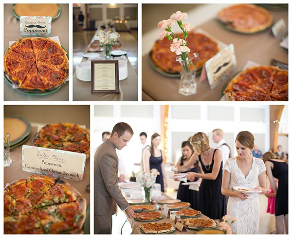 Gourmet Pizza Bar At A Wedding!