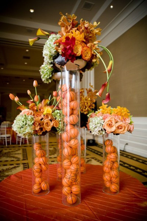 Love these basketball centerpieces!