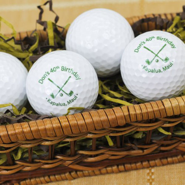 Personalized Golf Balls for your party! Amazing