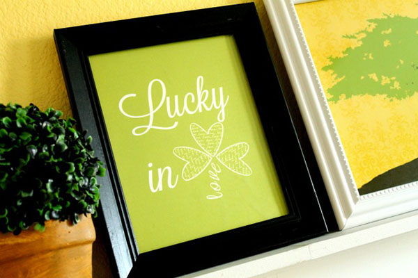 St. Patrick's Day Lucky In Love Free Printable