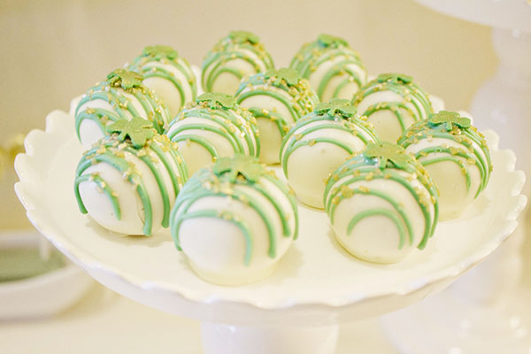 These Cake Balls For Our St. Patrick's Day Engagement Party Were The Best! -B. Lovely Events