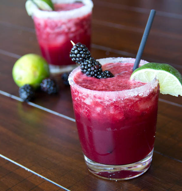 Check out these amazing Blackberry margaritas!