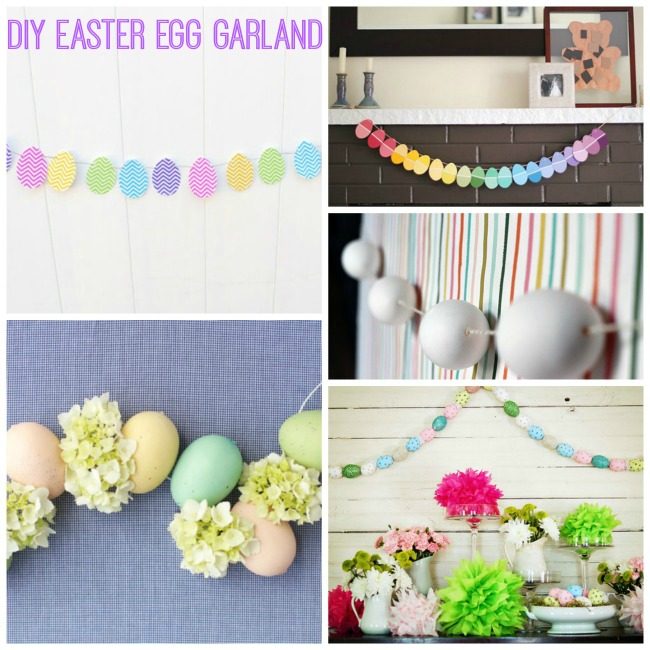DIY Easter Egg Garland Ideas! -B. Lovely Events #Easter #Decorations #DIY