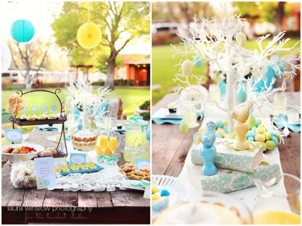 Easter Brunch Table Ideas- Love teh pastels in this one!