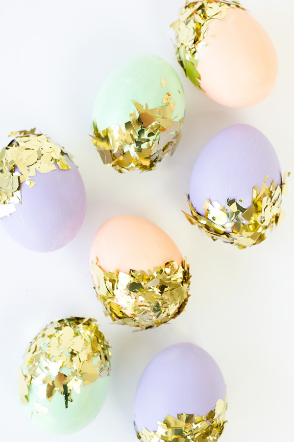 Gold Confetti Eggs!