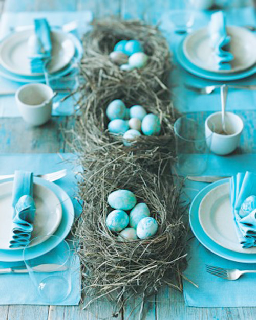 Robins Egg Easter Centerpieces