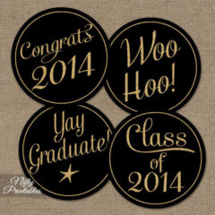 Black And Gold Graduation Party! - B. Lovely Events
