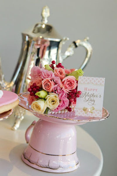 Cute Mother's day tea party decorations