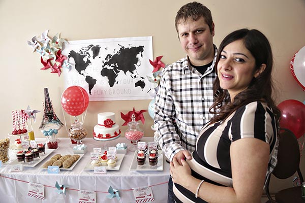 Lovely Travel theme baby shower with really cute ideas!