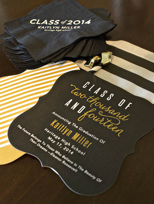 2014 Black And Gold Graduation Party- B. Lovely Events