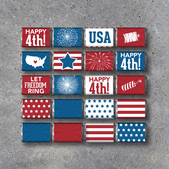 4th of July chocolate wrappers-Get them for free!
