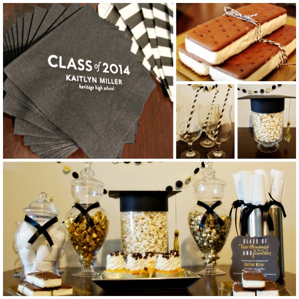 Black and Gold Graduation Party- B. Lovely Events