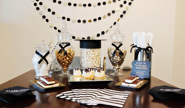 Darling Black And Gold Grad Party! - B. Lovely Events