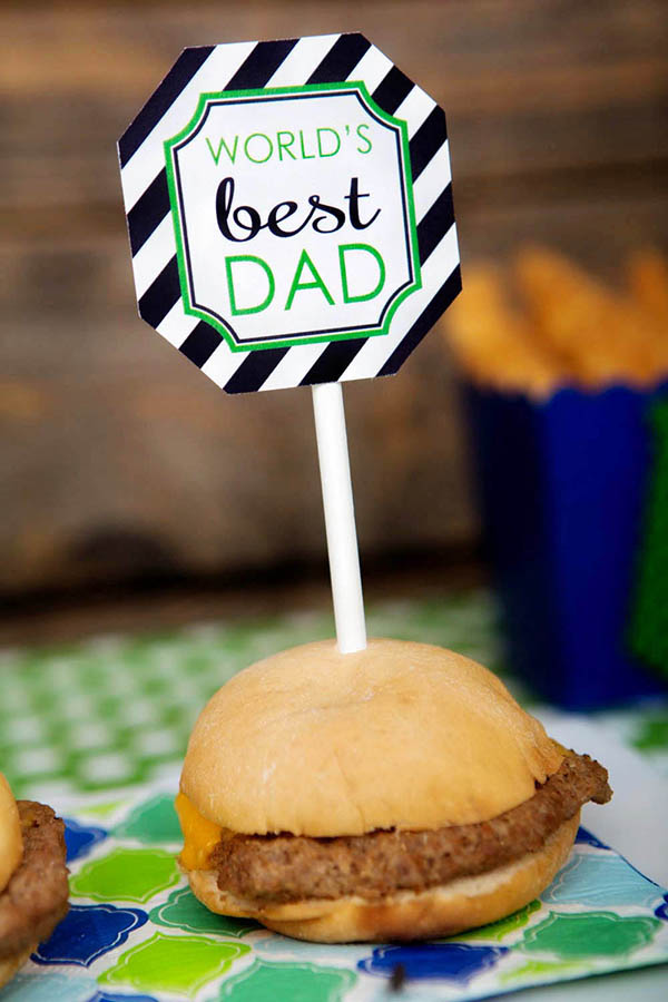 Father's Day Burgers- B. Lovely Events