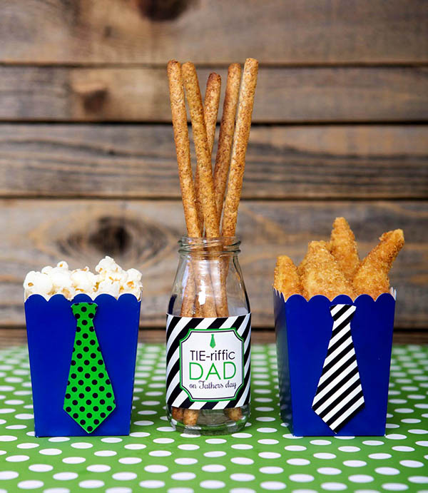 Father's Day Tie Foods- B. Lovely Events