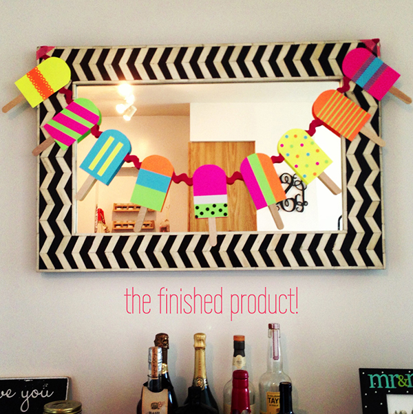 Love this Popsicle garland!