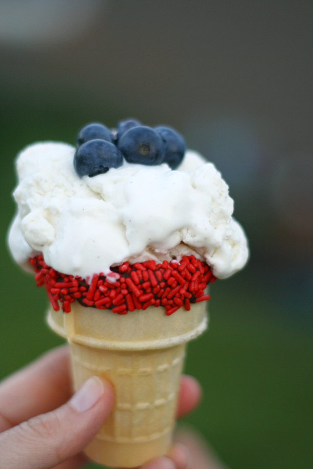Red White And Blue Ice Cream Cones!