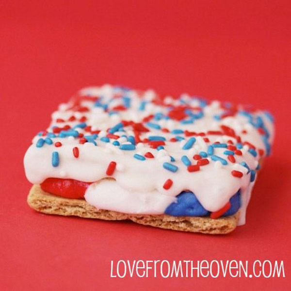 Red White And Blue Smores Dessert