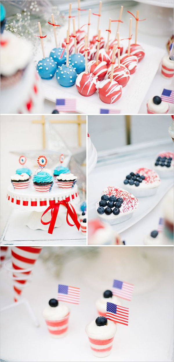 Red white and blue desserts-love these!