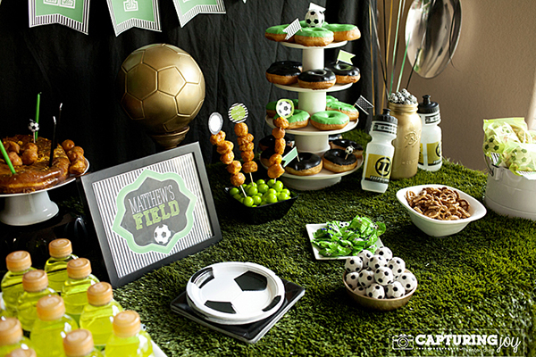 This soccer party has tons of ideas