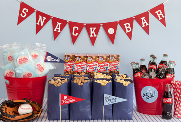 Cute Baseball party concession stand!
