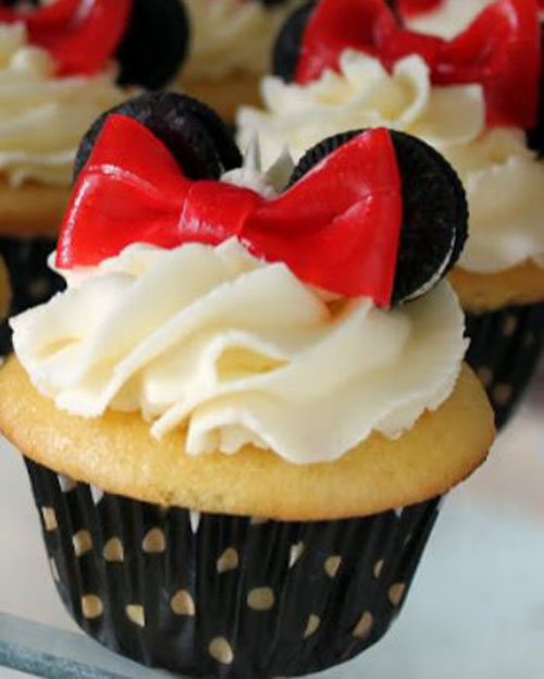Cute Minnie Mouse cupcakes!