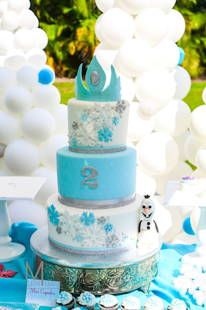 Frozen Party Birthday Cake- so cool!