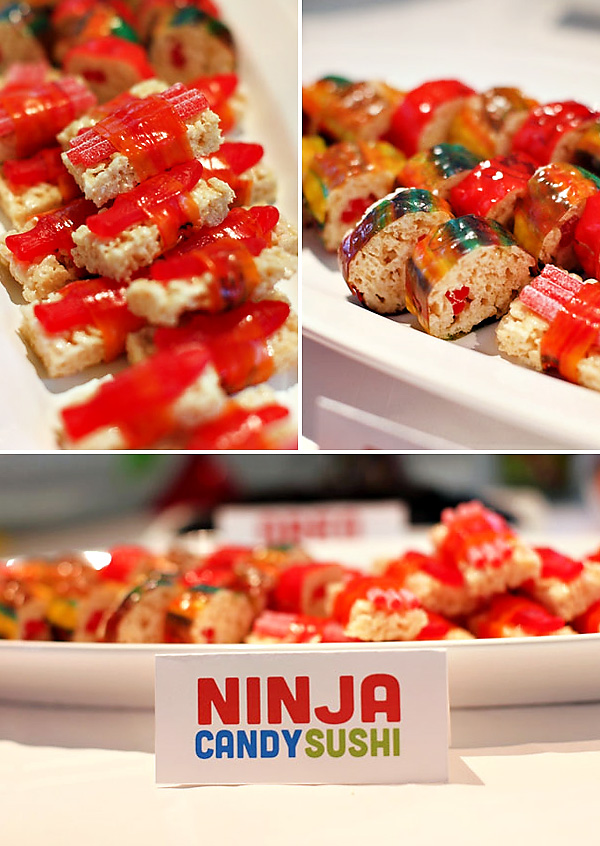 Love this Candy Sushi for a tmnt party!