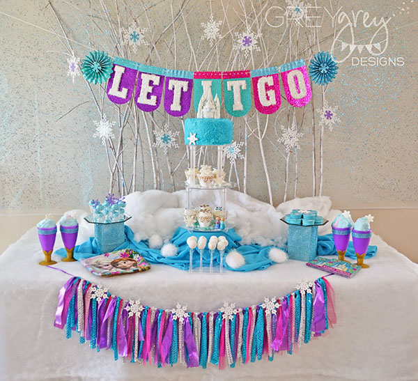 Love this Colorful Frozen Birthday Party