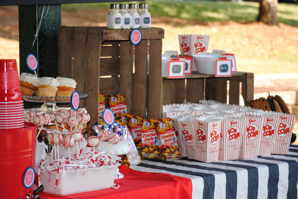 Old fashioned concession stand for a baseball party!