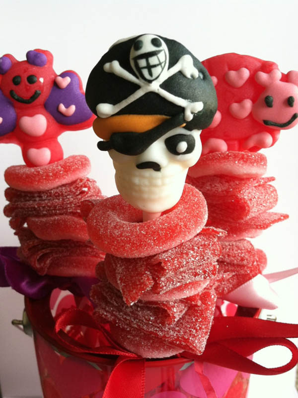 Pirate candy kabob
