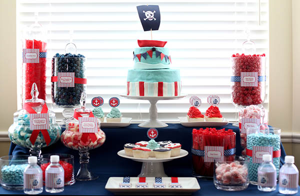 Pirate party candy buffet