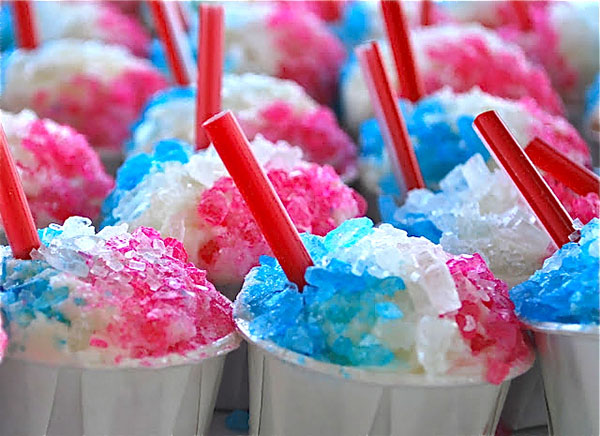 Snow Cone Cupcakes- Perfect for 4th of July