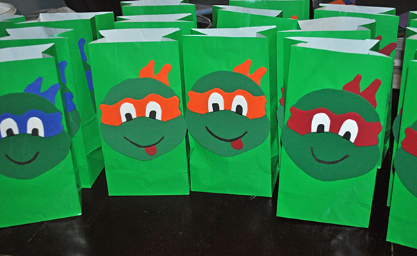 TMNT Goodie Bags- So cute for a party!