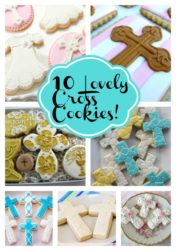10 Lovely Cross cookies!