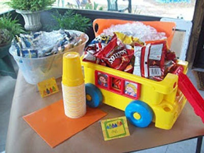 Back To School Party Snack bus!
