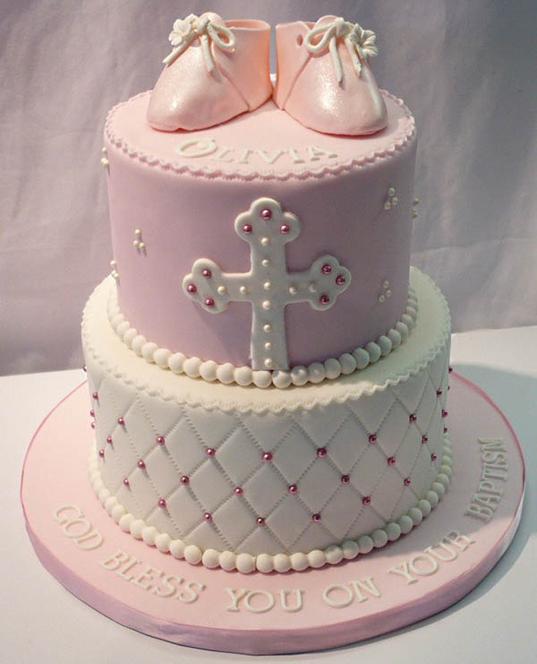Beautiful baptism cake