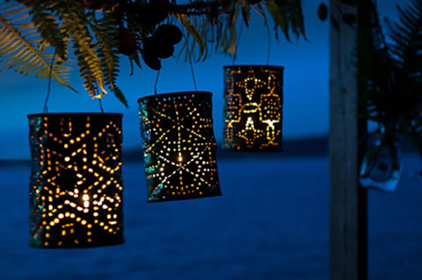 DIY Can Lanterns For Your Outdoor Parties