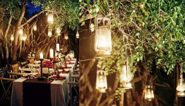 Hanging Lanterns From Trees Can Create Such An Intimate Look