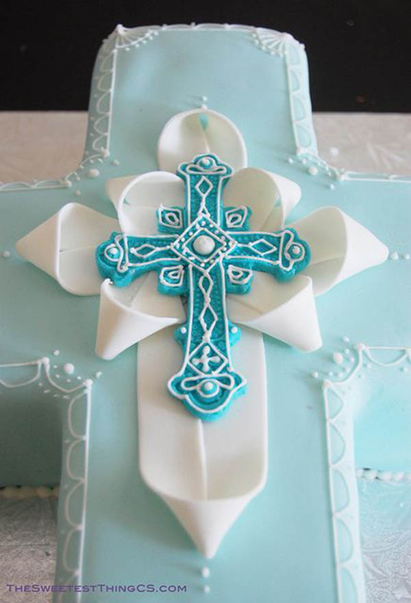 Way too cute religious cake!