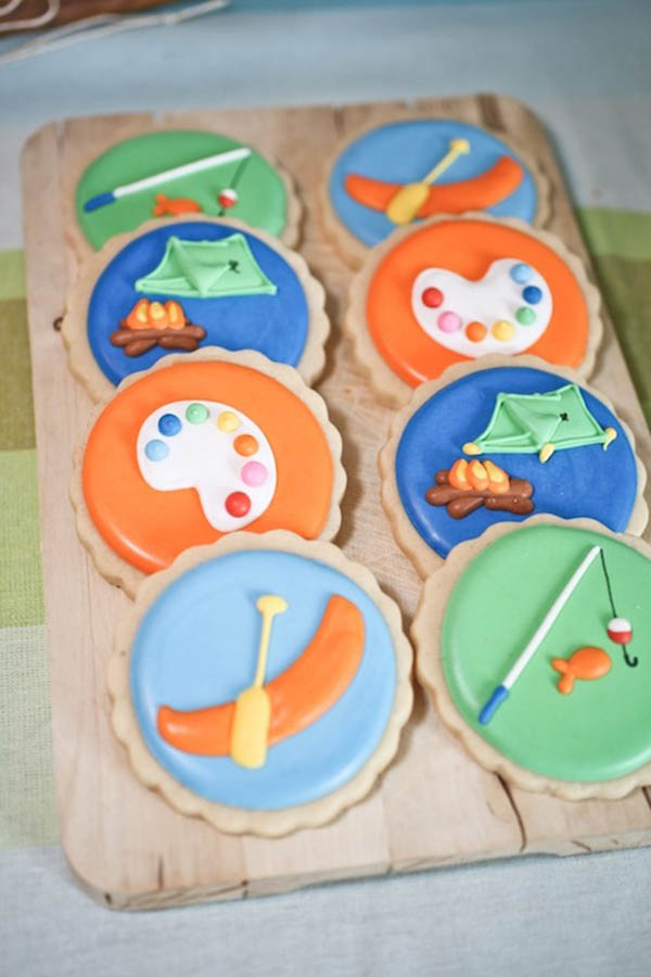 Adore these camping cookies