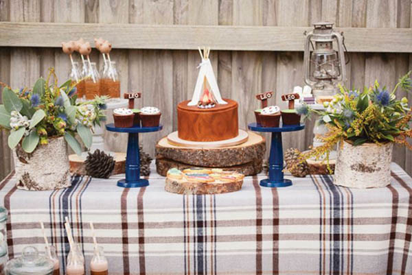 Cute Camping Party With Lovely Details!