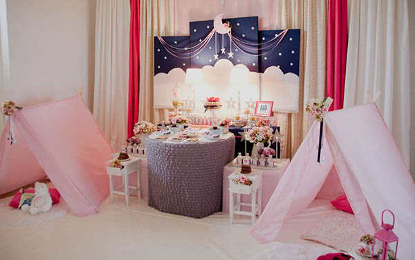 Girly Glamping Slumber Party