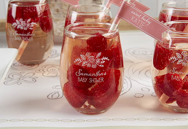 How cute are these baby shower drinks