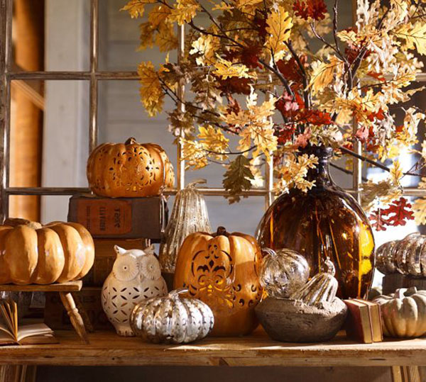 In Love With The Fall Centerpiece spotted on Pottery Barn!