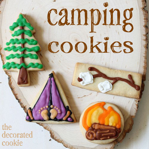 Love these camping cookies
